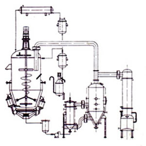 本机组主要由动态提取罐、蒸发浓缩器及工艺管道等组成，集动态热回流提取、真空浓缩、溶剂回收为一体，并能在密闭状态下连续而同步地进行提取与浓缩，浓缩时产生的溶剂蒸汽，经冷凝后回流到提取罐，并可用二次蒸汽对提取中物料再加热，进行热回流动态提取，适用于中药、生物、食品、轻工等行业水和有机溶剂的常温及60℃左右的低温提取，具有投资少、效率高、节能明显等优点。